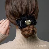 シュシュ ヘアゴム ベロア | CREAM-DOT | 詳細画像1 