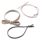 ラベンダー | 3点セット ヘアゴム 大人っぽい | CREAM-DOT