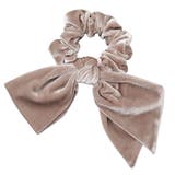 ベージュ | シュシュ リボン ベロア | CREAM-DOT