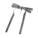 グレー | ポニーフック ベロア リボン | CREAM-DOT