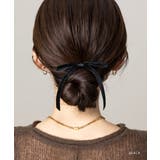 ヘアゴム リボン ベロア | CREAM-DOT | 詳細画像9 