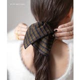 シュシュ スクエアシュシュ グレンチェック柄 | CREAM-DOT | 詳細画像9 