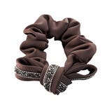 モカ | シュシュ リボン サテン調 | CREAM-DOT