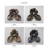 シュシュ スカーフリボン グレンチェック柄 | CREAM-DOT | 詳細画像3 