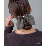 シュシュ スカーフリボン グレンチェック柄 | CREAM-DOT | 詳細画像8 