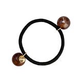 ブラウン | ヘアゴム スフィア 艶 | CREAM-DOT