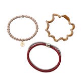 ワイン | 3点セット ヘアゴム ラメ | CREAM-DOT