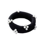 ブラック | ヘアゴム パール 小粒 | CREAM-DOT