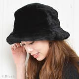 ハット バケット バケットハット レディース エコファー 帽子 秋冬 | curvy's  | 詳細画像9 