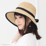 ハット レディース リボン バックスリット ツバ広 秋冬 冬 UV | curvy's  | 詳細画像5 