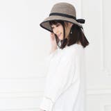 ハット レディース リボン バックスリット ツバ広 秋冬 冬 UV | curvy's  | 詳細画像9 