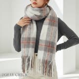 マフラー チェック柄 大判 | curvy's  | 詳細画像9 