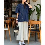 半袖デニムシャツ レディース ルーズシャツ | DAESE TOKYO | 詳細画像4