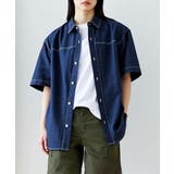 半袖デニムシャツ レディース ルーズシャツ | DAESE TOKYO | 詳細画像5