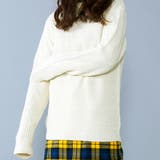 畦編みモックネック長袖ニットソー 韓国 韓国ブランド | DAESE TOKYO | 詳細画像1