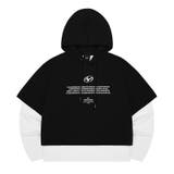 BLK×WHT(ブラック×ホワイト) | OY オーワイ レイヤードデザインプルオーバーパーカー | DAESE TOKYO