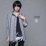 izBLACK総柄長袖シャツ 全1色 シャツ | ililil | 詳細画像1