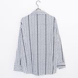 izBLACK総柄長袖シャツ 全1色 シャツ | ililil | 詳細画像6