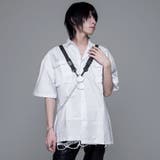 izBLACKストラップチェーン付きデザインシャツ 全2色 シャツ | ililil | 詳細画像5 