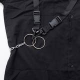 izBLACKストラップチェーン付きデザインシャツ 全2色 シャツ | ililil | 詳細画像12 