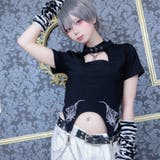 ililil首輪と鎖のチェーン付きトップス 全1色 カットソー | ililil | 詳細画像1