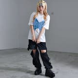 izBLACK【イズブラック】フリンジデニムパッチバタフライTシャツ 全2色 T… | ililil | 詳細画像3 