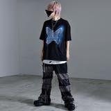 izBLACK【イズブラック】フリンジデニムパッチバタフライTシャツ 全2色 T… | ililil | 詳細画像6 