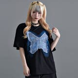 izBLACK【イズブラック】フリンジデニムパッチバタフライTシャツ 全2色 T… | ililil | 詳細画像8 