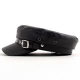 MAD MAD【マッドマッド】PUレザーベルトデザインキャスケット 全1色 | ililil | 詳細画像5 