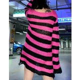 NOVESSEL【ノベセル】ダメージルーズボーダーニット 全6色 メンズ | ililil | 詳細画像12 