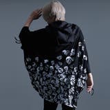 NOVESSELドレープフードスカル総柄ポンチョ 全1色 Tシャツ | ililil | 詳細画像2