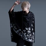 NOVESSELドレープフードスカル総柄ポンチョ 全1色 Tシャツ | ililil | 詳細画像4