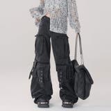 NOVESSEL【ノベセル】デニムカーゴパンツ 全1色 ワイドデニムパンツ | ililil | 詳細画像4 