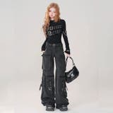 NOVESSEL【ノベセル】デニムカーゴパンツ 全1色 ワイドデニムパンツ | ililil | 詳細画像7 