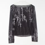 NOVESSELクロス柄シアースキン長袖カットソー 全1色 長袖カットソー | ililil | 詳細画像6 