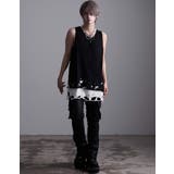 NOVESSELクラッシュ加工フェイクレイヤードタンクトップ 全4色 タンクトップ | ililil | 詳細画像4