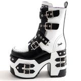 YOSUKE【ヨースケ】レディースデザインベルトスタッズプラットフォームブーツ … | ililil | 詳細画像10 