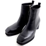 LOVE HUNTER【ラブハンター】スクエア円柱ヒールブーツ 全1色 | ililil | 詳細画像5 