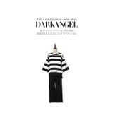 韓国ファッション ボーダー柄ニットセットアップ 上下セットニットアップ | DarkAngel | 詳細画像4 