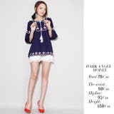 韓国ファッション 刺繍ブラウス チュニックトップス9分袖 | DarkAngel | 詳細画像8 