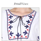 韓国ファッション 刺繍ブラウス チュニックトップス9分袖 | DarkAngel | 詳細画像15 
