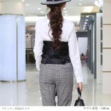 韓国ファッション コルセットベルト グレンチェック | DarkAngel | 詳細画像8 