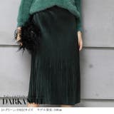 韓国ファッション アコーディオンプリーツベロアスカート レディース | DarkAngel | 詳細画像5 