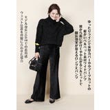 韓国ファッション ワイドパンツ ベロア素材 | DarkAngel | 詳細画像2 