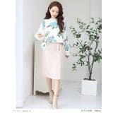 韓国ファッション サイドリボンラップ風セミタイトスカート レディース | DarkAngel | 詳細画像2 