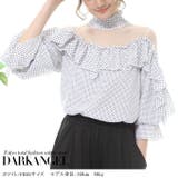 韓国ファッション ドット ブラウス | DarkAngel | 詳細画像9 