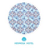 タイル柄フリンジラウンドタオル【HERMOSA HOTEL】 | Dazzy | 詳細画像2