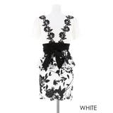 フラワープリントレースフレアタイトミニドレス | Dazzy | 詳細画像12 