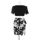 フラワープリントレースフレアタイトミニドレス | Dazzy | 詳細画像15 