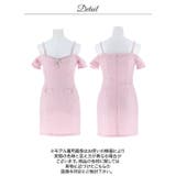 美デコルテ魅せ◎パールビジュー×ラメツイードのオフショルタイトミニ丈キャバドレス… | Dazzy | 詳細画像21